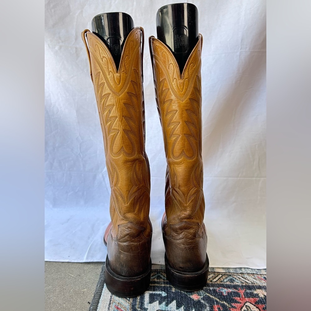 Vintage Paul Bond 04 Custom Cowboy Boots Men’s 11.5/12D Handmade Western USA - Picture 4 of 11